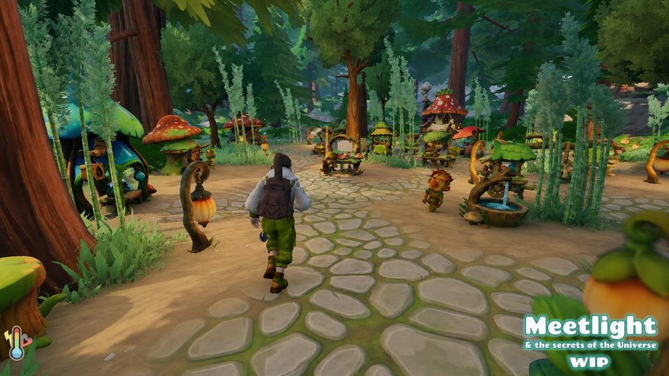 Anna entering Gnome Village