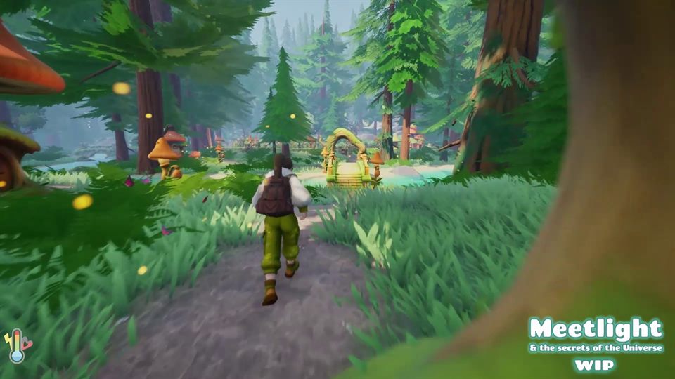 Anna exploring the paths of Gnome Village